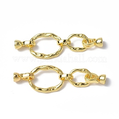 Латунные микро проложить кубического циркония раз за застежками&nbsp;KK-P223-50G