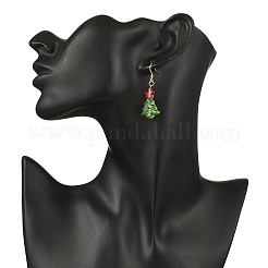 Серьги-подвески из нержавеющей стали 304 со стеклянными подвесками EJEW-JE06592