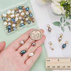 40шт. Подвеска из натурального культивированного пресноводного жемчуга в 4 стилях&nbsp;PALLOY-WR00023