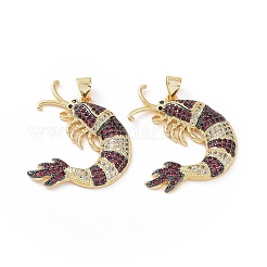 Латунные микропаве прозрачные подвески с фианитом ZIRC-F135-05G-01