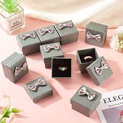 Квадратные картонные бумажные подарочные коробки для хранения колец&nbsp;CON-TAC0001-17C