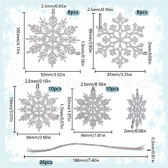 Пластиковые подвесные украшения HJEW-SC0001-73A