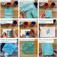2 selbstklebende Siebdruckschablone&nbsp;DIY-OC0008-013