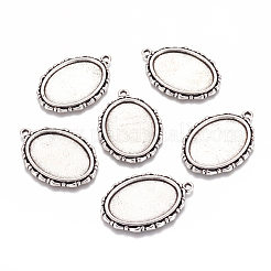 Support de cabochon de pendentif en alliage métallique&nbsp;PALLOY-A15605-AS-NF