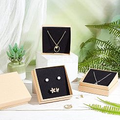 Boîtes à bijoux en carton kraft&nbsp;CBOX-WH0001-D05
