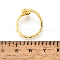 Bagues de manchette en laiton pour femmes&nbsp;RJEW-U044-O