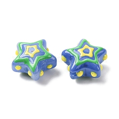 Стеклянные эмалевые бусины GLAA-B033-02B