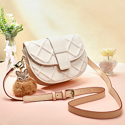 2 шт. 2 брелока для ключей с помпонами из искусственного меха и ремешок для сумки из микрофибры&nbsp;FIND-CA0004-16