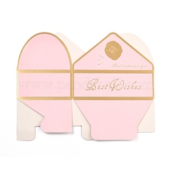 Scatole di carta creative pieghevoli&nbsp;CON-WH0083-23A