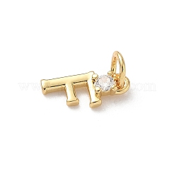 Латунные подвески из прозрачного кубического циркония KK-A273-01G-F