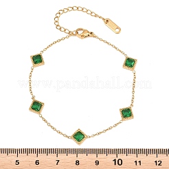 304 Edelstahl-Strass-Gliederarmbänder&nbsp;BJEW-B171-11G-01