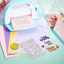 2 pz 2 stili tema pasquale in acciaio al carbonio fustelle stencil&nbsp;DIY-WH0309-3456