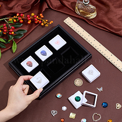 Подставки для украшений из акрила и искусственной кожи&nbsp;CON-WH0089-136