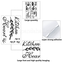 Набор наклеек на стену из пвх DIY-WH0268-025