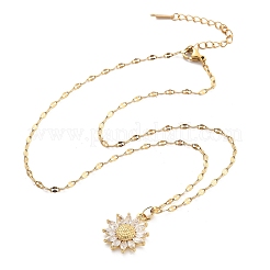 Ожерелья из нержавеющей стали 304 для женщин NJEW-R015-01G