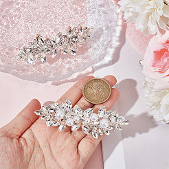 2 шт. 2 заколки для волос с цветочным кристаллом и стразами OHAR-GF0001-25