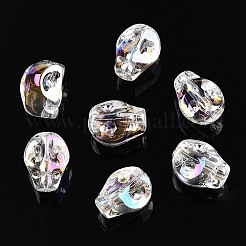 Стеклянные бусины с гальваническим покрытием &nbsp;EGLA-T021-09A