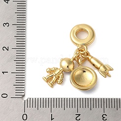 Стойка покрытие латунь синяя эмаль европейские подвески X-KK-P279-31G