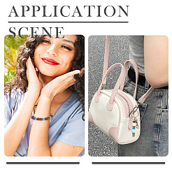 132 шт. 12-цветные бусины из сплава со стразами и глиной с большими отверстиями ALRI-TA0001-28