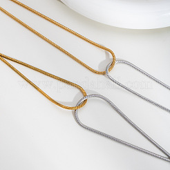 Браслеты и ожерелья из нержавеющей стали в виде змеиных цепочек для женщин NW5875-1