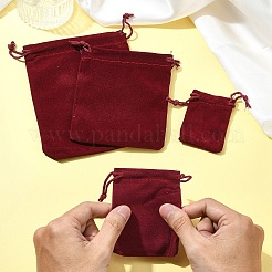 30шт прямоугольные бархатные мешочки TP-FS0001-02B