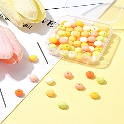 70шт прорезиненные акриловые бусины MACR-FS0001-71D