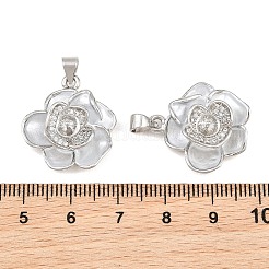 Pendentifs à épingle en laiton avec micro-oxyde de zirconium transparent&nbsp;KK-CBA6A75-52D-P