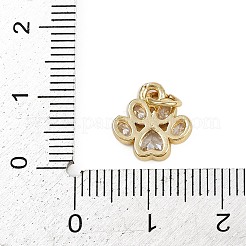 Латунные микропаве прозрачные кубические циркониевые подвески KK-D409-09G