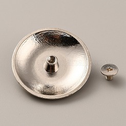Rivetto a vite solido artigianale in lega e turchese&nbsp;FIND-WH0127-88B