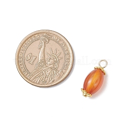 6 подвеска из натурального агата (окрашенного и подвергнутого термической обработке).&nbsp;PALLOY-JF04532-02