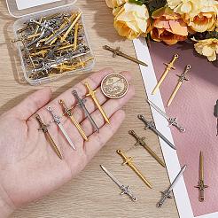 60 шт. 5 цвета подвески из сплава в тибетском стиле&nbsp;FIND-UN0007-40