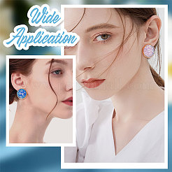 30 шт. Латунные серьги-гвоздики&nbsp;KK-BBC0007-42