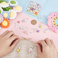 30 шт. подвеска в форме сердца в виде ангела из акрила и фарфора&nbsp;HJEW-HY00161