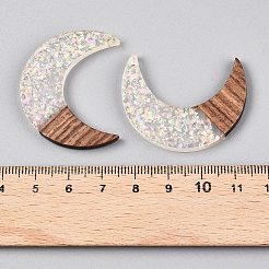 Подвески из эпоксидной смолы и орехового дерева RESI-T057-14C