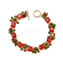 Браслеты из австрийского хрусталя с имитацией стекла k9&nbsp;BJEW-JB12056