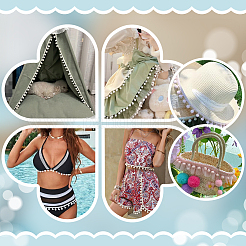 20 ярд нейлоновой ленты для отделки помпонов OCOR-PH0004-30