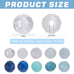 150шт 10 стиля бусины из натурального драгоценного камня G-WR0001-09