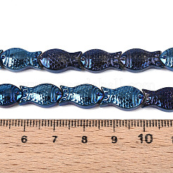 Прозрачность гальванизированные стеклянные бусины нити&nbsp;GLAA-T023-40B-06