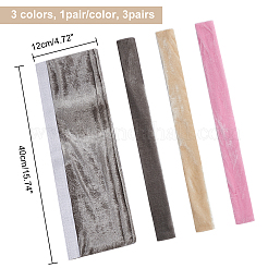 3 пара 3-х цветных чехлов на ручки дверей холодильника из ткани pleuche&nbsp;AJEW-OC0002-12