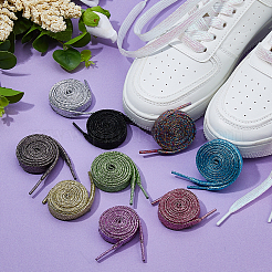 10 пара шнурков из полиэстера двух цветов&nbsp;AJEW-FH0006-73