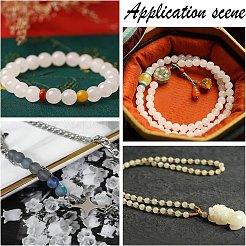 1 нить бусины из натурального селенита G-CA0001-78D