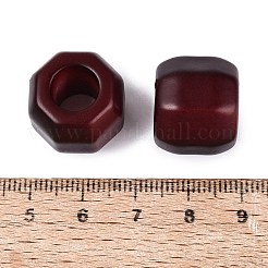 Undurchsichtige Acrylperlen aus Holzimitat&nbsp;OACR-N162-17A