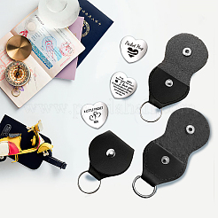 1 набор памятных монет из нержавеющей стали в форме сердца с двусторонней гравировкой на тему дружбы для лиц&nbsp;AJEW-GL0001-60-002