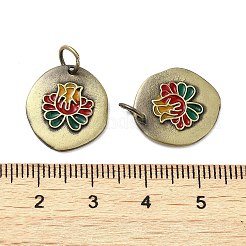 Подвеска из латуни с эмалью в тибетском стиле KK-Q805-31AB