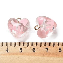 Подвески из прозрачной эмали из смолы RESI-D076-01C