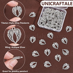 50 шт. Подвески из сплава в тибетском стиле TIBEP-UN0001-13