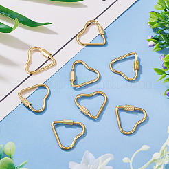 8 Stück 2 Stile 304 Edelstahl Schraube Karabiner Schloss Charms&nbsp;STAS-TA0005-51