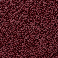 MIYUKIデリカビーズ小  シリンダー  日本製シードビーズ  15/0  （dbs0378)マットメタリックブリックレッド  1.1x1.3mm  穴：0.7mm  約175000個/袋  50 G /袋&nbsp;SEED-X0054-DBS0378