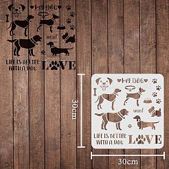 Modelli di stencil per pittura da disegno riutilizzabili in plastica&nbsp;DIY-WH0172-302