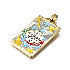 Эмалевые подвески из нержавеющей стали 304 таро&nbsp;STAS-M119-07I-G